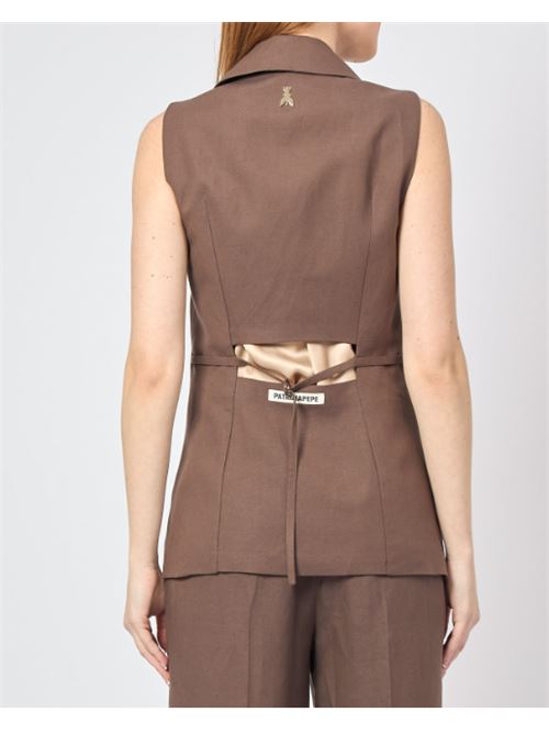 Gilet con scollo a giacca Patrizia Pepe PATRIZIA PEPE | 2S1530-A052-B825
